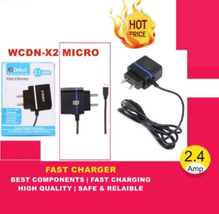 WCDN-X2 MICRO : 2.4 AMP WC With fix wire