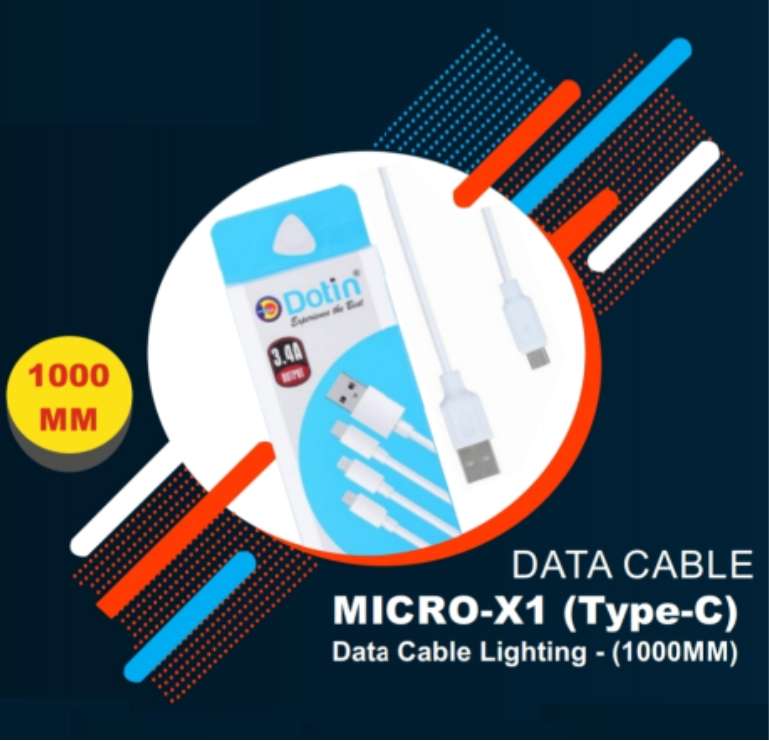 MICRO-X1
 (Type C) : DATA CABLE LIGHTING - 
(1000MM)