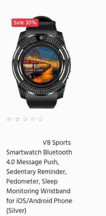 V8 SPORTS SMART WATCH