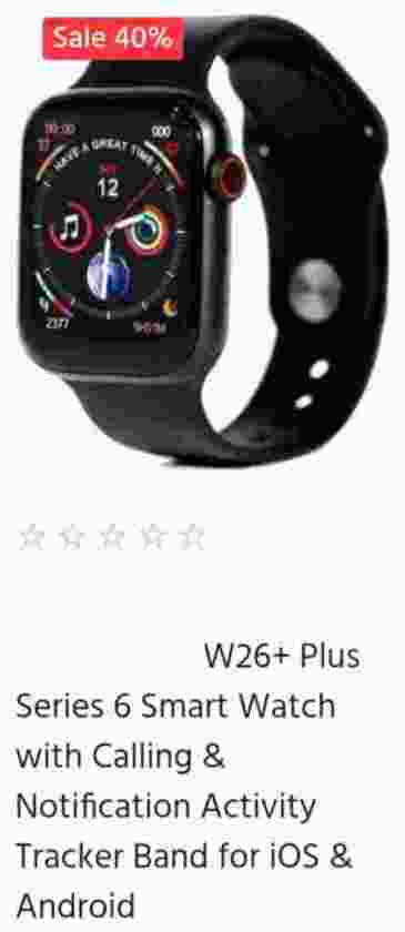 W26+PLUS ANDROID SMART WATCH 6